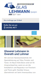 Mobile Screenshot of glas-lehmann.de